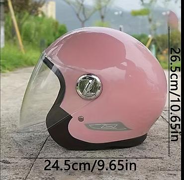 Motonəqliyyat: Moto dəbilqə – açıq üzlü, vizorlu model - Dizayn: Retro üslubda açıq — 3