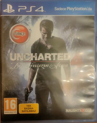 Oyun diskləri və kartricləri: Uncharted 4 türkcə dublaj. Cızıq qəti yoxdu