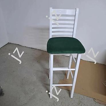 Stilske stolice: Barske stolice od punog drveta sa naslonom Stolice se prodaju po — 2