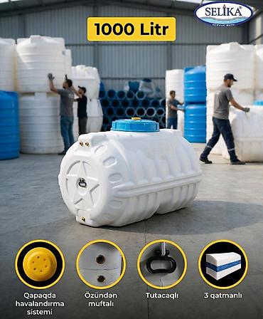 Baklar və çənlər: Bak, Plastik, 1000 l l, Yeni, Ödənişli çatdırılma — 1