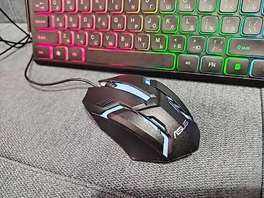 мыш: 🧑‍💻Игровой комплект ASUS: полноразмерная клавиатура + проводная мышь с — 7