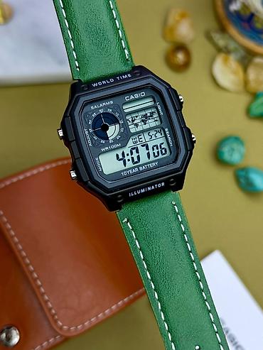 plaslar kisi: Casio World Time (Illuminator) rəqəmsal qol saatı - Funksiya və — 4