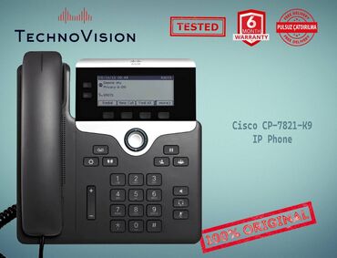 cisco modem: IP Phone Cisco CP 7821 K9 ✔️Sertifikasiyadan keçmiş təcrübəli