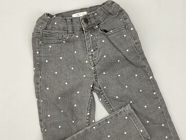 jeansy tapered fit: Spodnie jeansowe, Fox&Bunny, 4-5 lat, 110, stan - Bardzo dobry