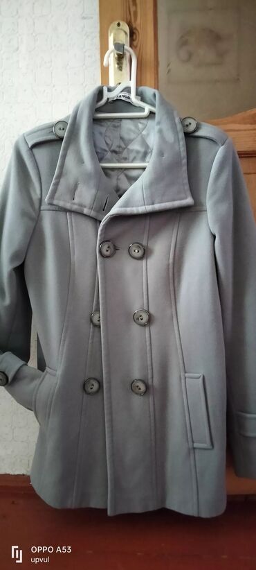 qadınlar üçün uzun palto: Пальто L (EU 40), цвет - Серый
