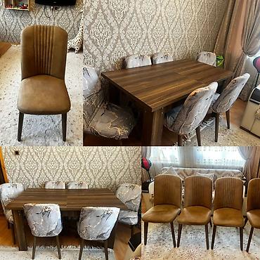 ustullar: Masa dəsti satılır 300₼. 6 oturcağı var.Ünvan Lökbatan. 1152. Fatimə99 — 1