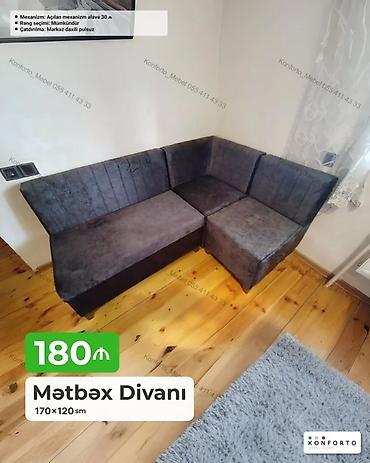 kunc divan ucuz: Mətbəx divanı – künc model - Ölçü: 170×120 sm - Rəng seçimi: mümkündür — 1