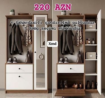sifoner: Yeni, 1 qapı, Güzgülü, Açılan, Düz dolab — 1