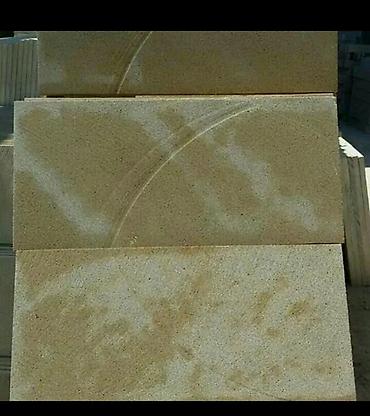 Dekorativ daşlar: Qumdaşı üzlük plitələri Məhsul təsviri: - Təbii qumdaşından kəsilmiş — 38