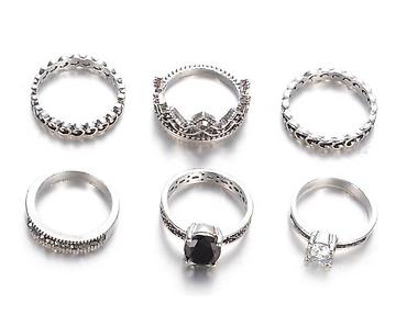 Бижутерия: Кольца шакектер в винтажном стиле 💍 Создайте изысканный акцент в — 5