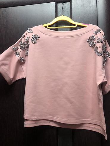 top: Розовая укороченная футболка/свитшот Dolce & Gabbana. - Цвет — 1