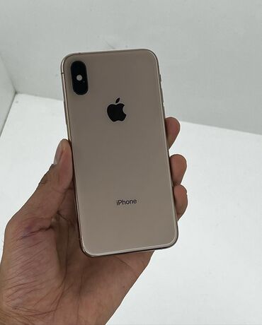 Apple iPhone: IPhone Xs, Б/у, 64 ГБ, Matte Gold, Зарядное устройство, 94 %