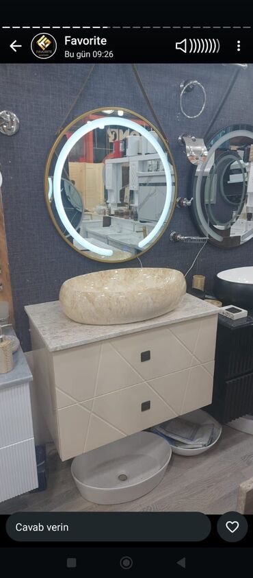 Moydadırlar: Hamam mebeli və lavabo dəstləri - Müasir dizayn: mərmər teksturalı -da lalafo.az — 64 Moydadırlar: Hamam mebeli və lavabo dəstləri - Müasir dizayn: mərmər teksturalı — 64