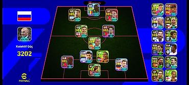 Playstation: EFootball Mobile hesabı – güclü əsas heyət və zəngin ehtiyat skamyası — 1