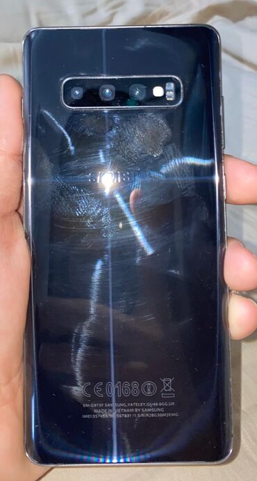 микроволновки бу: Samsung Galaxy S10 Plus, Б/у, 128 ГБ, цвет - Черный, 2 SIM