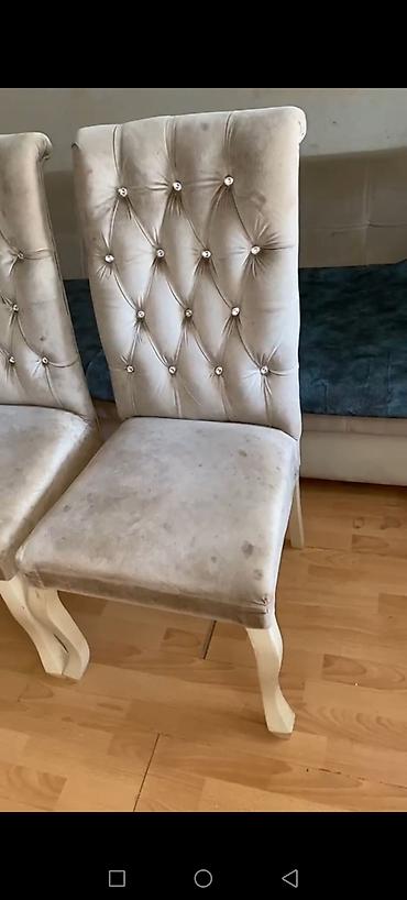 Qonaq otağı üçün, İşlənmiş, Qatlanmayan, rəng - Bej Stul