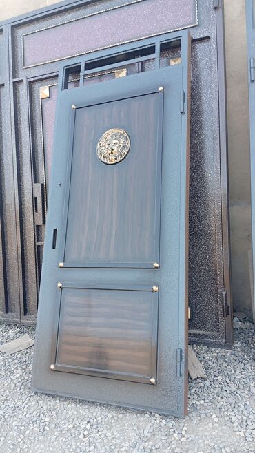 Həyət darvazaları: Dəmir Həyət darvazası, Yana açılan, Mexaniki, rəng - Mavi — 14