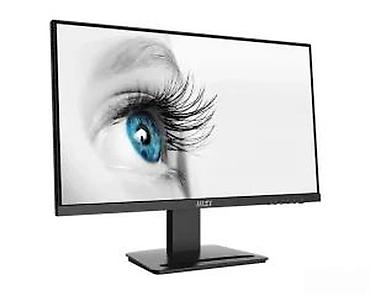 Monitori: MSI 23.8" IPS monitor – FHD 1920×1080, 100 Hz - Dijagonala: 23,8 inča — 16