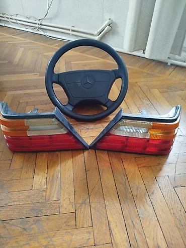 w210 salonu: W124 arxa stoplar,cizıx çətı yoxtu+sükən,ikisi bir yerdə 100 manat — 2