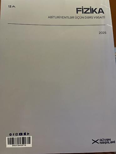 Спорт и хобби: Fizika kitab -güvən, qatı açılmayıb. Son nəşrdir. Məhsul: “Fizika — 2