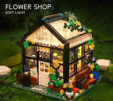 magnetni sah vulkan: Dečije kocke za sklapanje od 551 dela – Cvećara set Napravite — 1