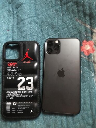 новый айфон 12 про: IPhone 11 Pro, Колдонулган, 256 ГБ, Заряддоочу түзүлүш, Коргоочу айнек, Каптама