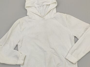 białe bluzki z dekoltem v: Damska Bluza z kapturem, SinSay, M, stan - Dobry