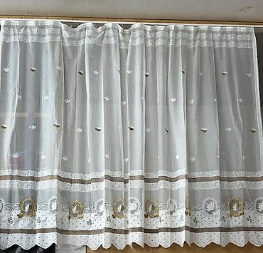 Pərdə və tüllər: Tül pərdə dəsti - Material: nazik, şəffaf tül (poliestr əsaslı) — 11