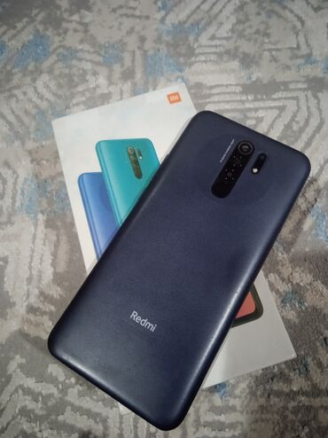 чехол на редми 7 а: Xiaomi, Redmi 9, Колдонулган, 32 GB, түсү - Боз, 2 SIM