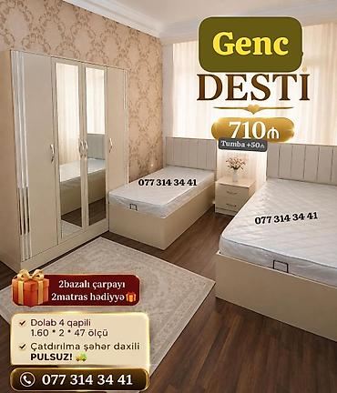 xəstəxana çarpayısı: Gənc dəsti – iki çarpayılı yataq otağı komplekti Tərkibi: - 2 ədəd — 1