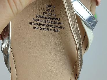 klapki bio: H&M, Sandały damskie, rozmiar 37 — 5