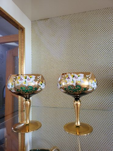 türk sobası fransa: Бокалы, цвет - Золотой, Стекло