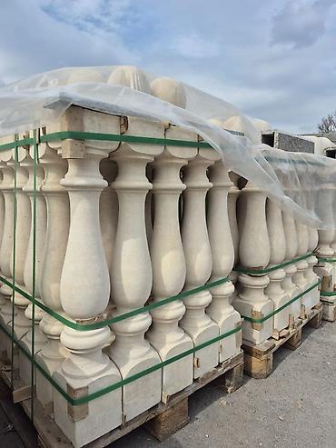 Фасадные плиты Сары-Таш (Травертин): Балясины из завода !!! ЗАВОДСКАЯ ЦЕНА 💲 Доставка до дома по городу!!! — 10