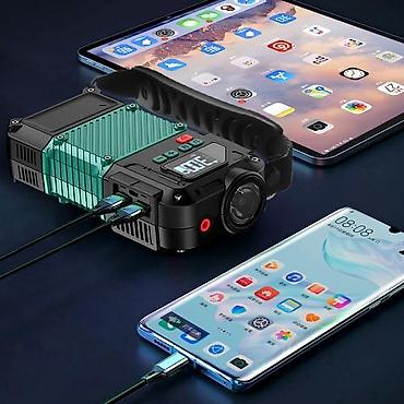 Инструменты для авто: Компрессор для накачки колес 3в1 + Jump Starter Пусковое зарядное — 10