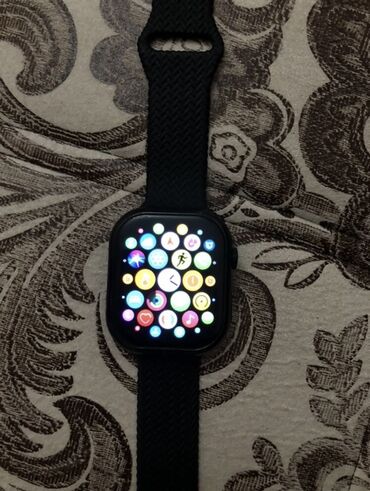 Другие смарт-часы: Смарт‑часы с прямоугольным сенсорным дисплеем и черным плетеным — 10