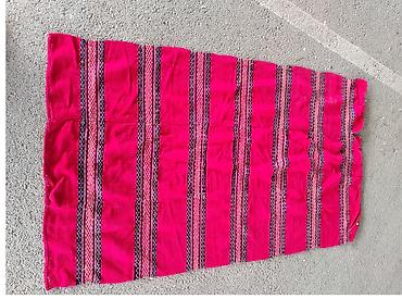 Other textile: Stari ručno tkani vuneni ćilim / etno staza (iz dve pole) — 1