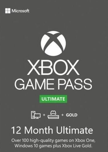 nokia x: Game pass Xbox 12 Ayliq.Abunelik sizin oz Turk Xbox akkauntunuza aktiv