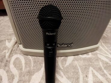 микрофон студийный купить: Продаю комбик Японского бренда Roland ba-55 в комплекте с микрофоном