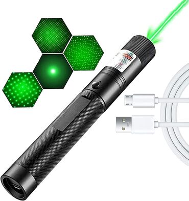 bar soyuducu: Lazer 303 yaşıl rang, güclü işiq verir. USB var qutudadı yeni alinıb