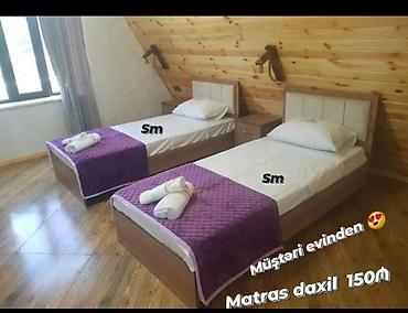 kravat basliqlari: İki ədəd tək nəfərlik çarpayı dəsti - Dəst: 2 ədəd tək çarpayı + 1 — 1