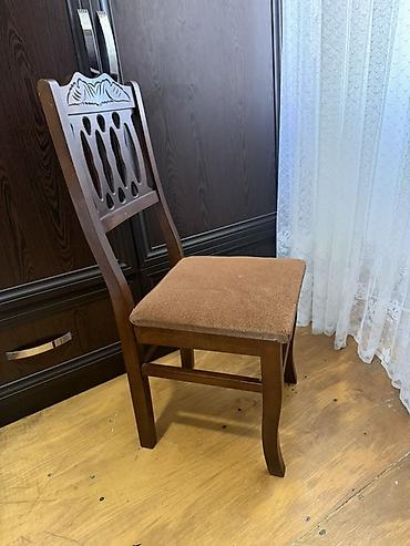 Masalar: Açılıb-bağlanan yemək masası və 6 ədəd stul. - Material: tünd qəhvəyi — 5