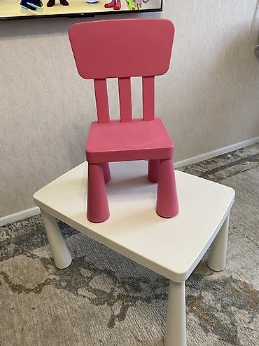 детский стол икеа: Детский комплект стол+стул IKEA Маммут - Набор для ребенка — 4