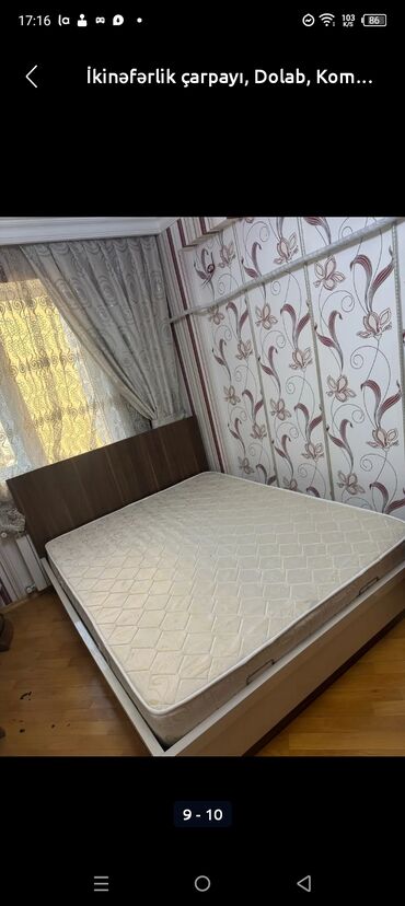 Yataq otağı dəstləri: İkinəfərlik çarpayı, Dolab, Komod, Termo, Türkiyə, Yeni