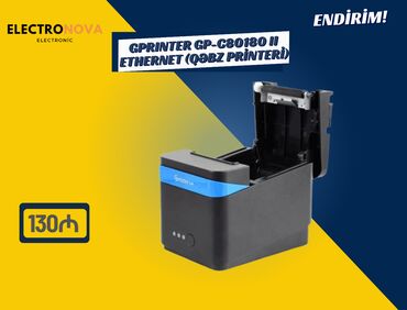 Boşqablar: GPRINTER GP-C80180 II Ethernet (Qəbz Printeri) 🖨️ Yüksək sürətli çap –
