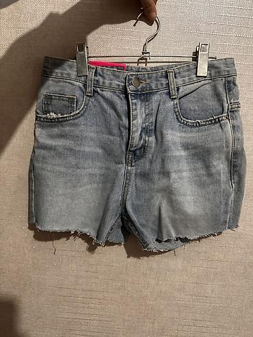 раунд лаб: Джинсовые шорты LABOR, размер S. - Материал: premium denim (хлопковый — 1