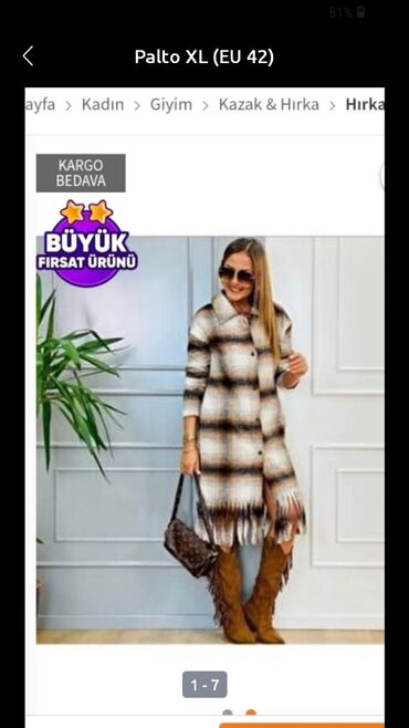 женские классические пальто: Palto XL (EU 42)
