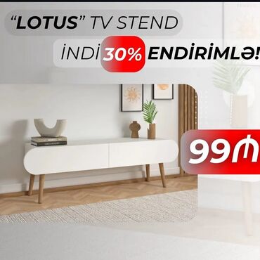 стеклянная тумба под телевизор: Yeni, Düz TV altlığı, Polkasız, Laminat, Azərbaycan