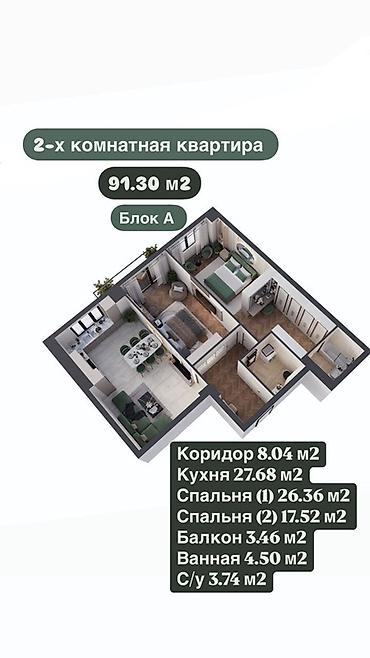 Новостройки от застройщика: Строится, 3 комнаты, 91 м² — 6