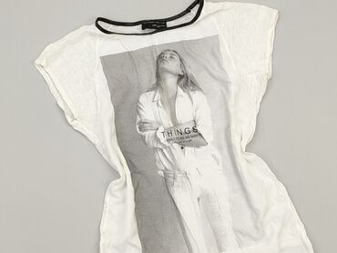 białe t shirty zara: T-shirt, Zara, S (EU 36), condition - Very good