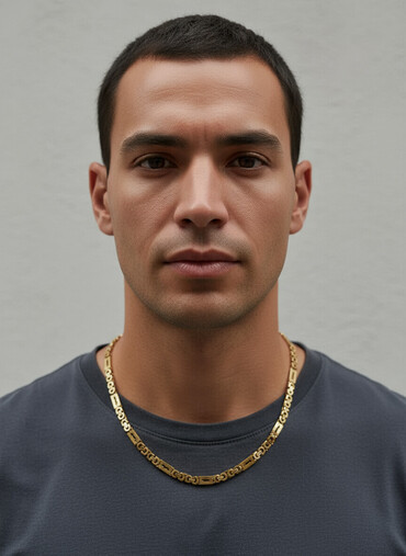 Ogrlice: Lančić, Handmade, Materijal: Hirurški čelik — 1